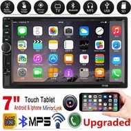 ESSGOO 7018B Universal Car Player 2 Din MP5 Bluetooth Player Car Stereo Radio Support FM USB Mirror 