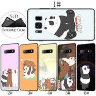 Samsung Galaxy S10 E S8 S9 Plus S7 Soft Cover Cartoon We Bare Bears Phone Case