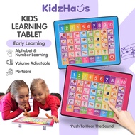 Kids Early Educational Smart Play Tablet Pad with Music ABC Learning Toy Letter Words Spelling Numbe