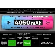 Original VapCell Battery INR 18650 4050mAh 10A 3.7V Rechargeable Batteries Sony for Electronic Devic