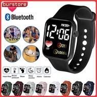 burstore 【Spot Stock】Super Cheap Smart Watch LED Digital Display Couple Student Children Universal Waterproof Electronic Watch Luminous Calendar Time Function Smart Watch For Kids