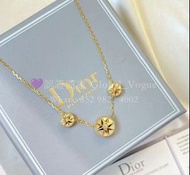 紫鑽🌟誠信商家🌟💜全新Dior 迪奧八芒星三羅盤項鍊高級精緻時尚吊墜 ||| 送女友送男友送閨女情人節禮物
