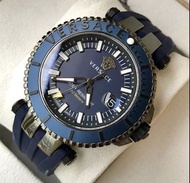 凡賽斯VERSACE V-RACE Diver 藍色錶盤 橡膠錶帶 石英 運動潛水 男士手錶 VEAK00218