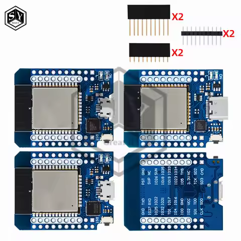 Wemos D1 MINI Development Module (With Pins) – ESP8266/ESP32 WiFi+Bluetooth (CP2104/ch9102) for Ardu