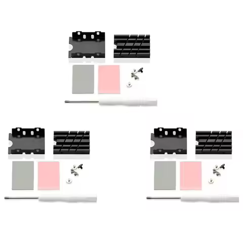 3X M.2 2242 Solid State Drive Radiator SSD Cooling Heatsink Nvme2242 Solid State Drive SSD Heat Sink