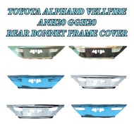 REAR GATE NUMBER PLATE GARNISH COVER TOYOTA ALPHARD VELLFIRE ANH20 TAIL GATE NUMBER PLATE COVER