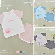 Chiuchiu cotton baby clothes short sleeve 6-36 months