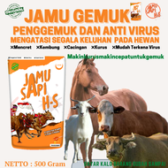 JAMU TERNAK HS PENGGEMUK ALAMI CEPAT JAMU PMK SUPLEMEN HEWAN SAPI KAMBING KUDA