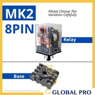 MK2 / MK3 Relay Base General Purpose Relay ( AC220V / AC110V / AC24V / DC24V / RELAY BASE)
