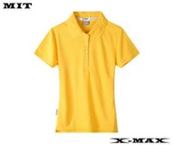 特價150~排汗王~X-MAX~MIT-冰感系列-長版-素面POLO衫-女款-黃~排汗衫~團體服~