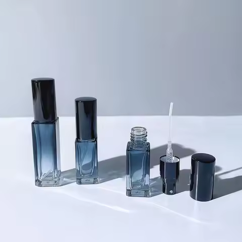 1pcs/3pcs 5ml 10ml 20ml High Quality Perfume Spray Bottle Gradient Blue Perfume Bottle Travel Cosmet