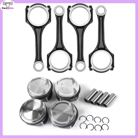 4pcs New Conrod Connecting Rod & Pistons & Rings Set Φ82mm For Mercedes-Benz M271 1.8 W204 W211 W212