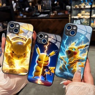 Pikachu Pokemon Glass Case for iPhone 17 16 15 14 13 12 11 8 7 6 6s 6p 7p 8p 6g 7g 8g Pro Max XR XS 