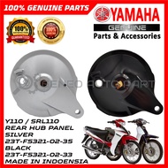 YAMAHA Y110 SRL110 LAGENDA REAR HUB PANEL BLACK SILVER [23T-F5321-02-33] 100% ORIGINAL YAMAHA PART