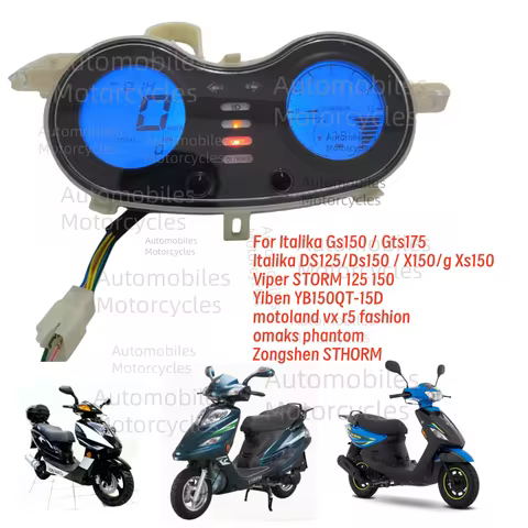 Motorcycle Speedometer For Scooter 2T Qt-4 For Italika Gs150 Gts175 DS125 Ds150 X150 g Xs150 Zongshe