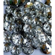 Kancing Baju Kristal Bening Diameter 13 /15 / 18 Mm