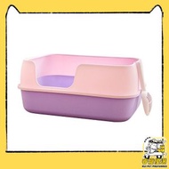 全城熱賣 - [特大防外濺]貓砂盆 巨大貓廁所 半封閉貓沙盆子 貓咪特大屎盆-粉色