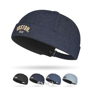 Unisex Cowboy Beanies Hat Letter Docker Hat Brimless Cap Sailor Hat Docker Skull Cap Streetwear Dock