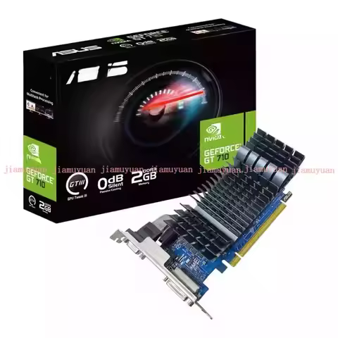 New for ASUS GT710-SL-2GD5-BRK-EVO 2GB GDDR5 Low Profile Graphics Card For Home Office Desktop PC 3 