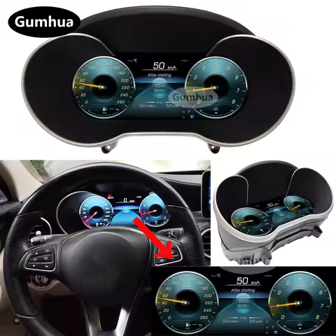 12.3''Digital Instrument Gauge Cluster For GLC/C-Class W205 X253 NTG 5.0 LCD Dashboard Panel Speedom