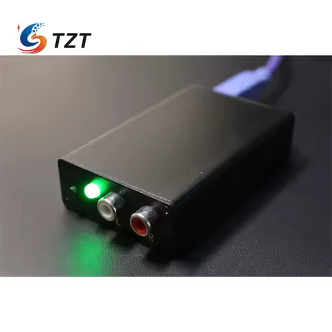 TZT A61 Analog to Digital Converter RCA to Optical & Coaxial Output ADC w/ 48KHz 96KHz & 192KHz Samp