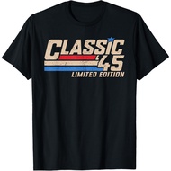Men's cotton T-shirt 80 Years Old 1945 Classic '45 Men 80th Birthday Decorations T-Shirt