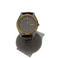 SEIKO mens watches Wrist Watch analogues leather WHT BRW 7N43 Direct from Japan Secondhand