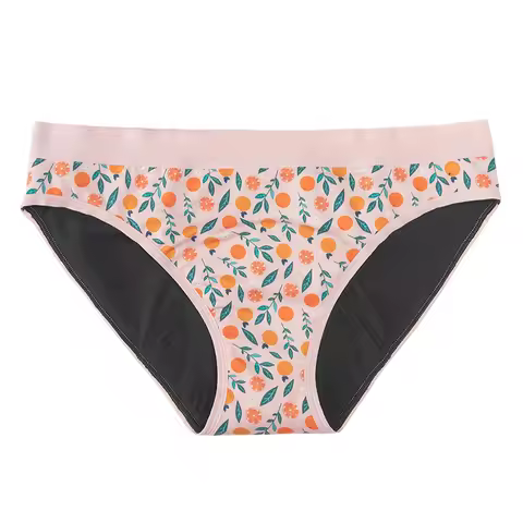 Teen & Women's Period Underwear - 4-Layer Leakproof Cotton Briefs for Medium Flow, Reusable Menstrua