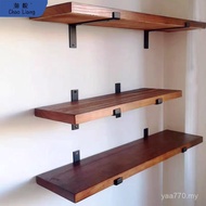 Living Room Wall Log Wall Slotted 2I American Kitchen Wall Bookshelf Shelf Solid Wood Partition Shel