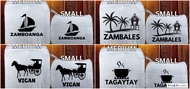 COIN PURSE NEW LOCAL STYLE CUSTOMIZED SOUVENIR (TAGAYTAY, VIGAN, ZAMBALES, ZAMBOANGA)