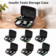 FITNESSFACTORY Insulin Vial Carrying Box, Large Capacity Dust-proof Insulin Tools Storage Case, Zipp