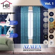 [HOMEBLIND] Azalea Langsir Siap Jahit Semi Blackout Cangkuk/Ring (Azalea Ready Made Curtain Hook/Eye