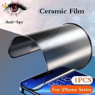 1PCS Privacy Screen Protector Phone Film For Iphone 15 14 13 12 11 Pro Max X XR XS 7 8 Plus Anti Peeping HD Screen Protector juncong2023shop