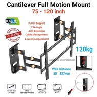 427mm Arm KALOC NX100max NX100 75 - 120 Inch Large Heavy Duty Cantilever Full Motion Tilt TV Wall Br