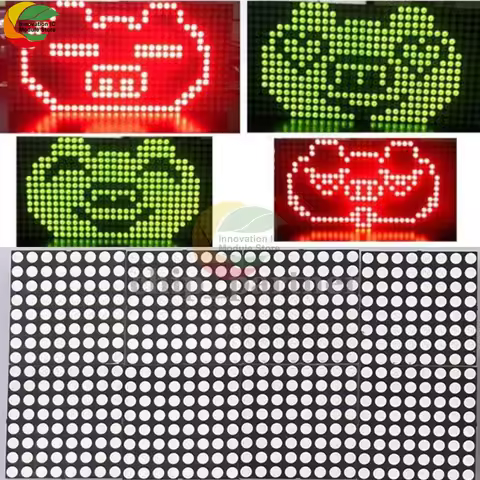 16x32 Dot Matrix Red and Green Dual Color Control LED Display Module DIY Kit Suitable for Arduino, S