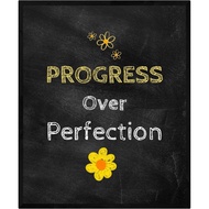 Progress Over Perfection Wall Art decor classroom photo print (11x14)