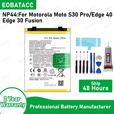 100% New High Quanlity Battery NP44 For Motorola Moto S30 Pro/ Edge 30 Fusion /Edge 40 /XT2243-1 Bat
