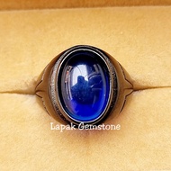 Cincin Batu Akik King Safir Asli Bangkok Top Bodyglass Kualitas Super