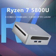 GenMachine Ren5000 Ryzen 7 5800U Mini PC 8 Cores 16 Threads 1.9GHz Up to 4.4GHz DDR4 3200MHz RAM M.2