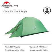🚀ครบ99 ส่งฟรี🚀 Naturehike CloudUp 1คนเต็นท์20Dซิลิโคน210Tผ้าโพลีเอสเตอร์กลางแจ้งเต็นท์เดินป่าUltralight Campingเต็นท์ฟรีNH18T010-T