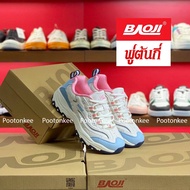 Baoji BJW 698 รองเท้าผ้าใบบาโอจิ รองเท้าผ้าใบผู้หญิง ผูกเชือก ไซส์ 37-41ของแท้ สินค้าพร้อมส่ง