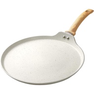 Innerwell 28CM Nonstick Crepe Pan Granite Coating Flat Skillet Dosa Tawa Tortilla Pan Egg/ pizza Fry