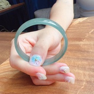 冰種藍水雪花棉翡翠手鐲 | 16圍 | 天然A貨翡翠 |  送禮