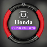 Hot คาร์บอนไฟเบอร์พวงมาลัยสำหรับ Honda City 2019 2009 2010 Anti-Slip Handle ชุด CRV Accord XRV มงกุฎ