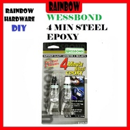 WESSBOND 4 MINUTE STEEL EPOXY (VERY FAST & DURABLE)