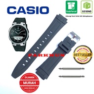 Strap CASIO AW-80 AW-81 AW-82 FREE PEN CAKEP BAND RUBBER WATCH STRAP