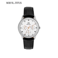 Solvil et Titus W06-03257-001 Women's Quartz Analogue Watch in White Dial and Leather Strap