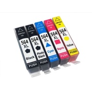 564 XL 564XL 564-XL Compatible 5 Multi Pack Ink Cartridge H P (B/BK/C/M/Y) - Compatible Ink