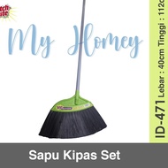 MyHomey 3M Scotch Brite ID 471 ID471 Fan Nylon Broom Set