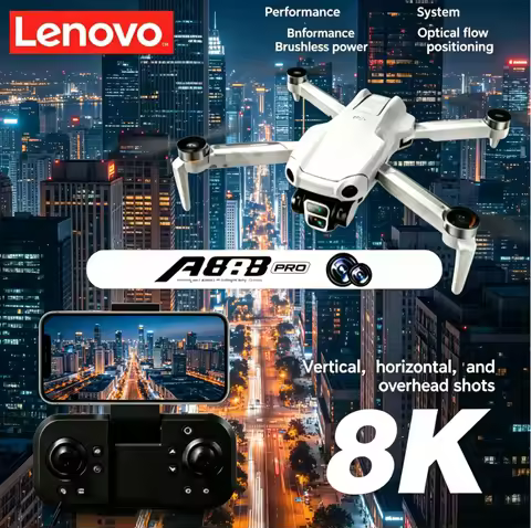 Lenovo A888 RC Drone 8K HD Dual Camera 5G WIFI FPV Screen Remote Control Brushless Motor Obstacle Av